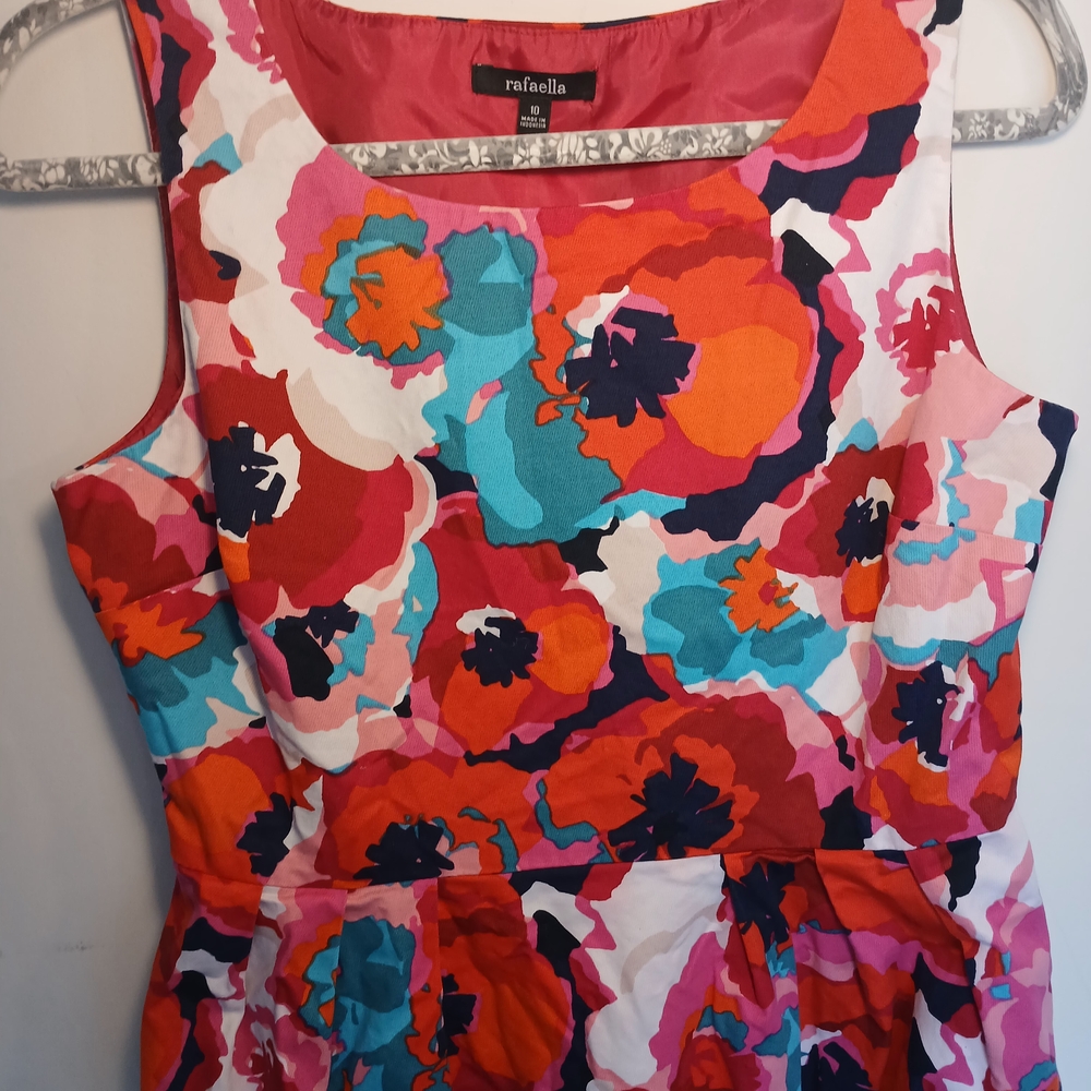 Rafaella Vibrant Floral Sleeveless Midi Dress - Picture 4 of 7